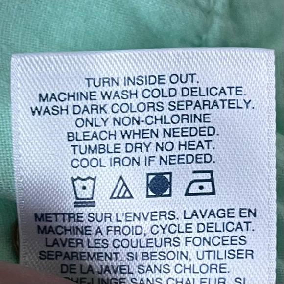 •Lands' End• Girl’s Skinny Fit Twill Pants in Mint - Size 12 - Picture 8 of 9